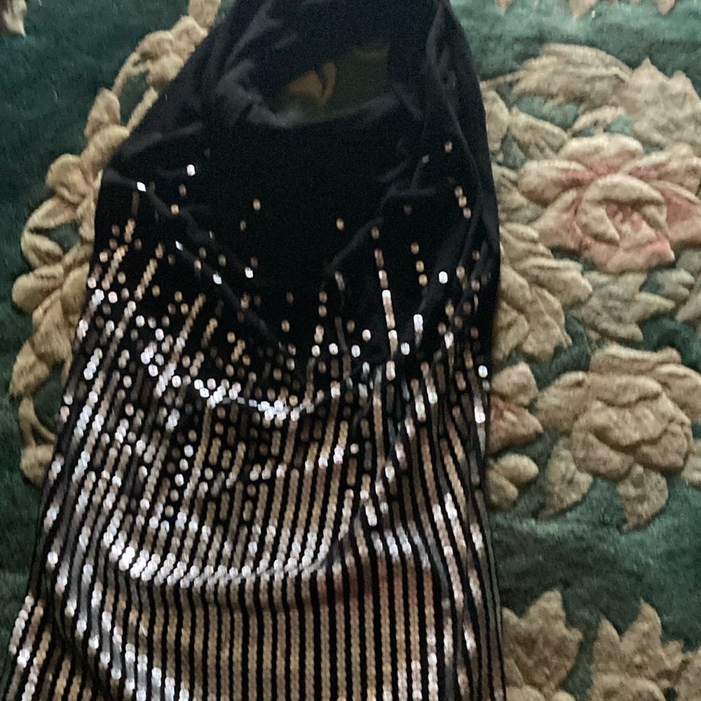 Forever 21 Black and Silver Sequin Tunic